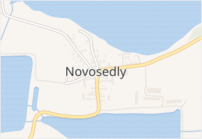 Novosedly v obci Dívčice - mapa části obce