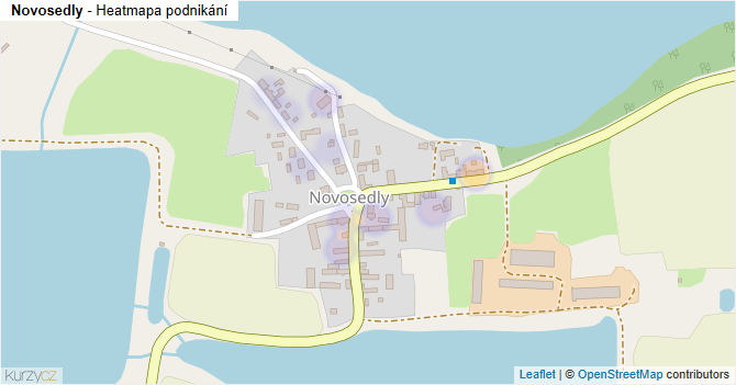 Novosedly - mapa podnikání