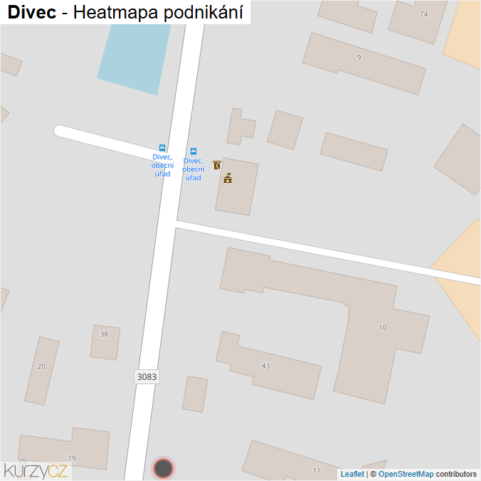 Mapa Divec - Firmy v obci.