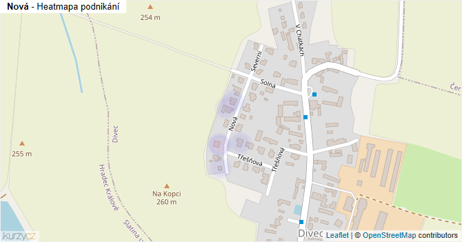 Nová - mapa podnikání