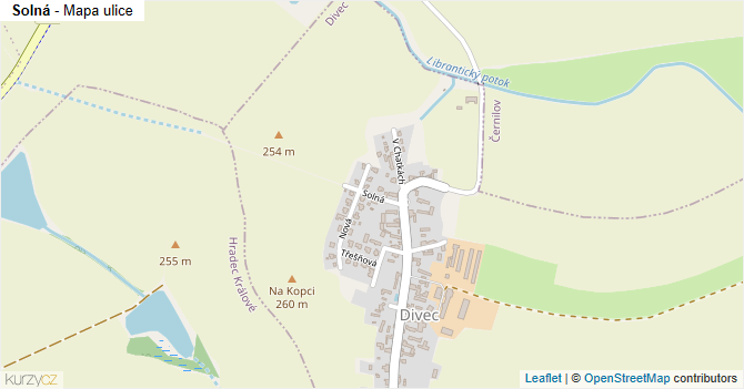Solná - mapa ulice