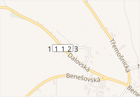 Dalovská v obci Divišov - mapa ulice