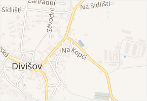 Na Kopci v obci Divišov - mapa ulice