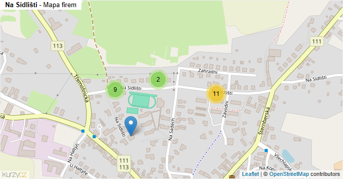 Na Sídlišti - mapa firem