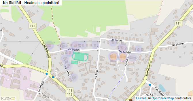Na Sídlišti - mapa podnikání