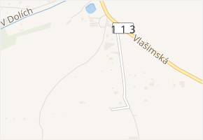 Na Spravedlnosti v obci Divišov - mapa ulice