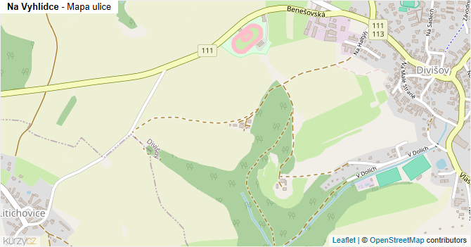 Na Vyhlídce - mapa ulice