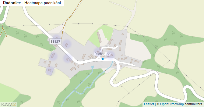 Radonice - mapa podnikání
