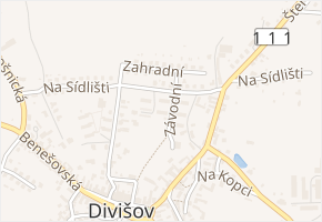 Závodní v obci Divišov - mapa ulice