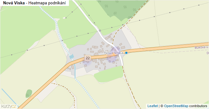 Nová Víska - mapa podnikání