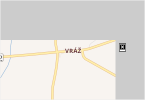 Vráž v obci Dlažov - mapa části obce