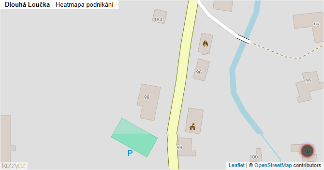 Dlouhá Loučka - mapa podnikání