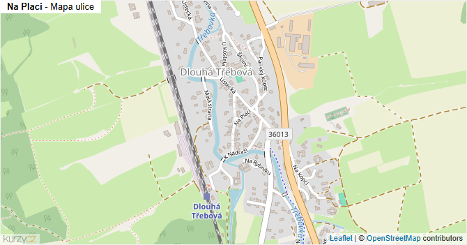 Na Placi - mapa ulice