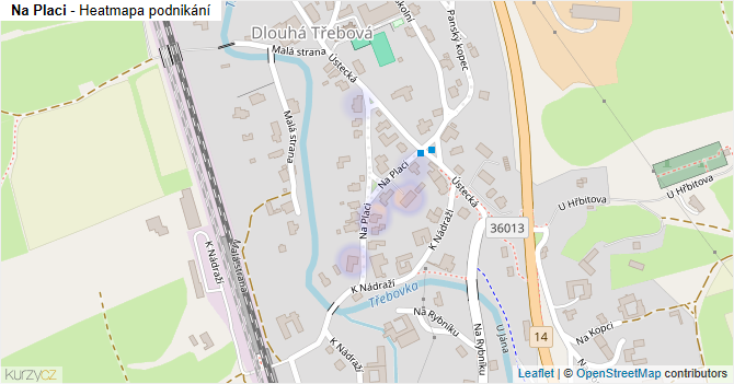 Na Placi - mapa podnikání