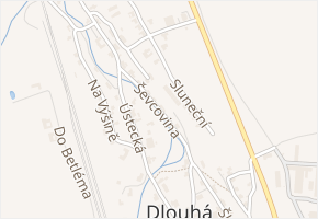 Ševcovina v obci Dlouhá Třebová - mapa ulice