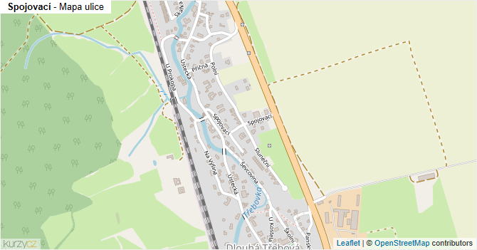 Spojovací - mapa ulice