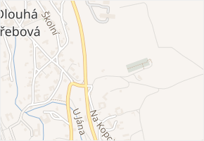 U Hřbitova v obci Dlouhá Třebová - mapa ulice