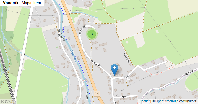 Vondrák - mapa firem