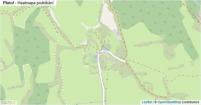 Platoř - mapa podnikání