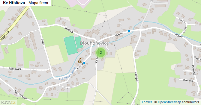 Ke Hřbitovu - mapa firem