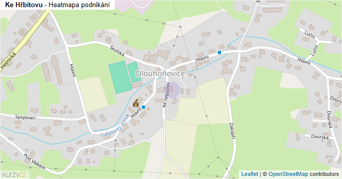 Ke Hřbitovu - mapa podnikání