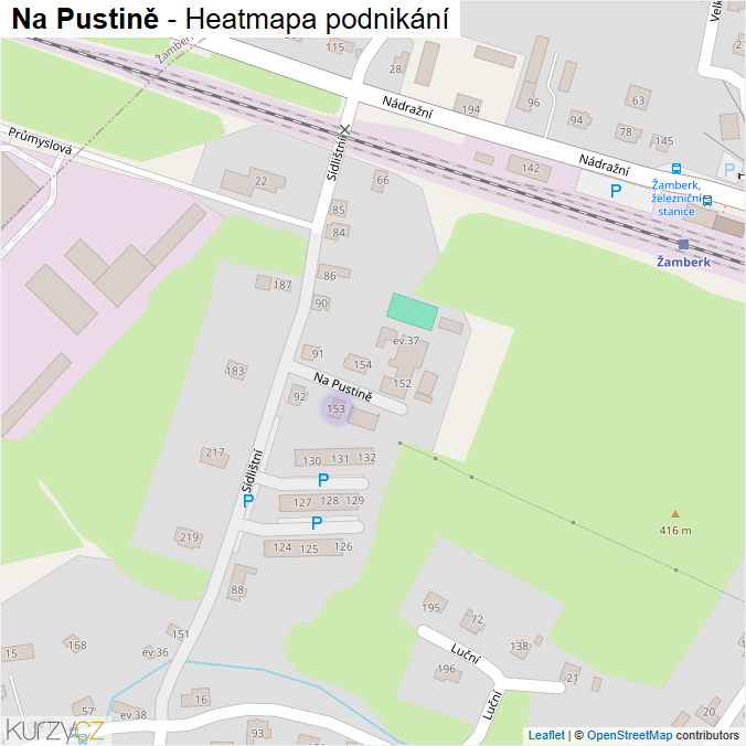 Mapa Na Pustině - Firmy v ulici.