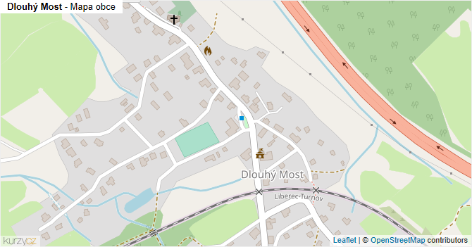 Dlouhý Most - mapa obce