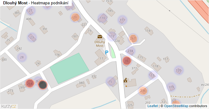 Dlouhý Most - mapa podnikání