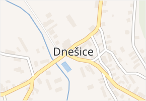 Dnešice v obci Dnešice - mapa části obce