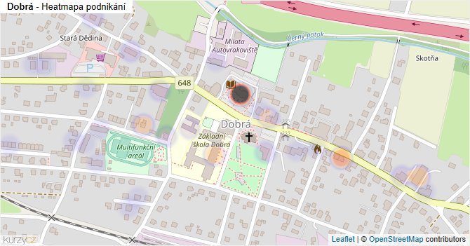 Dobrá - mapa podnikání