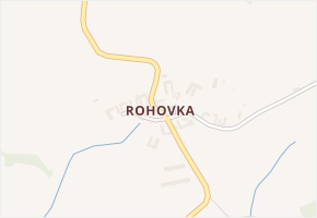 Rohovka v obci Dobrá Voda - mapa části obce