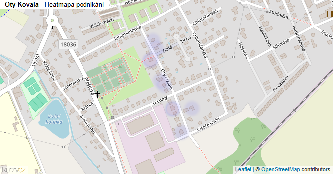 Oty Kovala - mapa podnikání