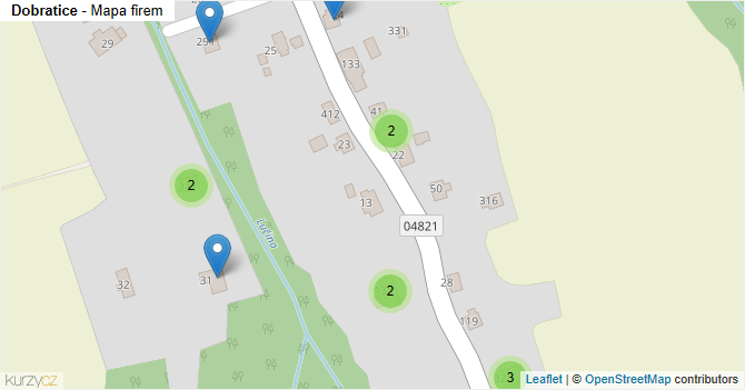 Dobratice - mapa firem