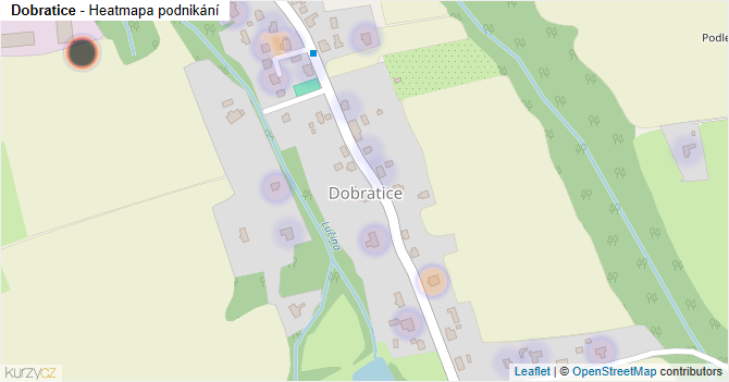 Dobratice - mapa podnikání