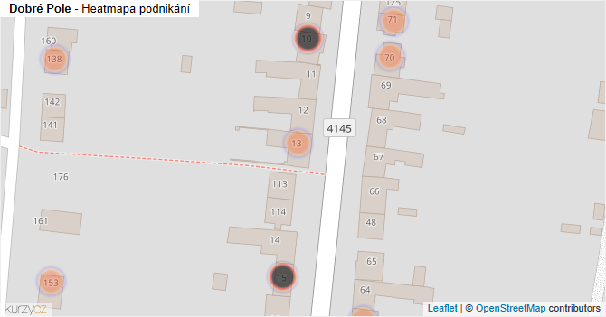 Dobré Pole - mapa podnikání