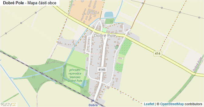Dobré Pole - mapa části obce