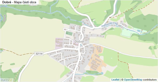 Dobré - mapa části obce