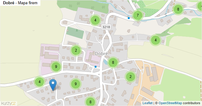 Dobré - mapa firem