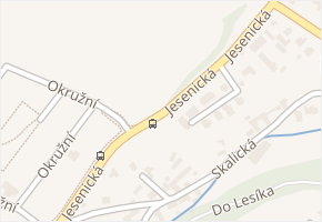 Jesenická v obci Dobřejovice - mapa ulice