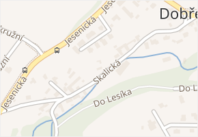 Skalická v obci Dobřejovice - mapa ulice