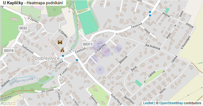 U Kapličky - mapa podnikání