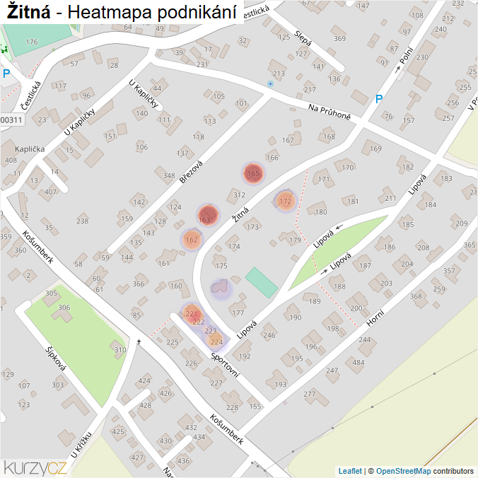 Mapa Žitná - Firmy v ulici.