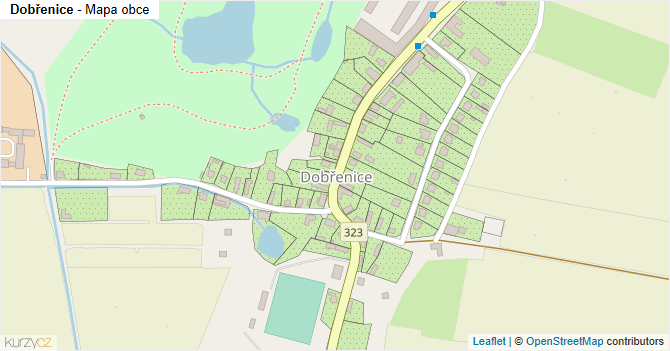 Dobřenice - mapa obce