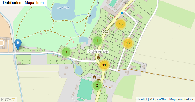 Dobřenice - mapa firem