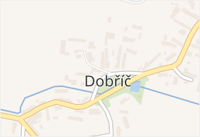 Dobříč v obci Dobříč - mapa části obce
