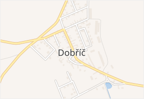 Dobříč v obci Dobříč - mapa části obce
