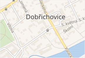 5. května v obci Dobřichovice - mapa ulice