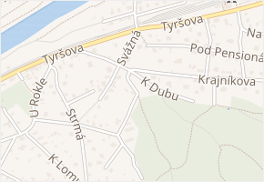 Generála Pellé v obci Dobřichovice - mapa ulice