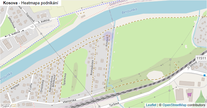 Kosova - mapa podnikání