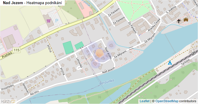 Nad Jezem - mapa podnikání